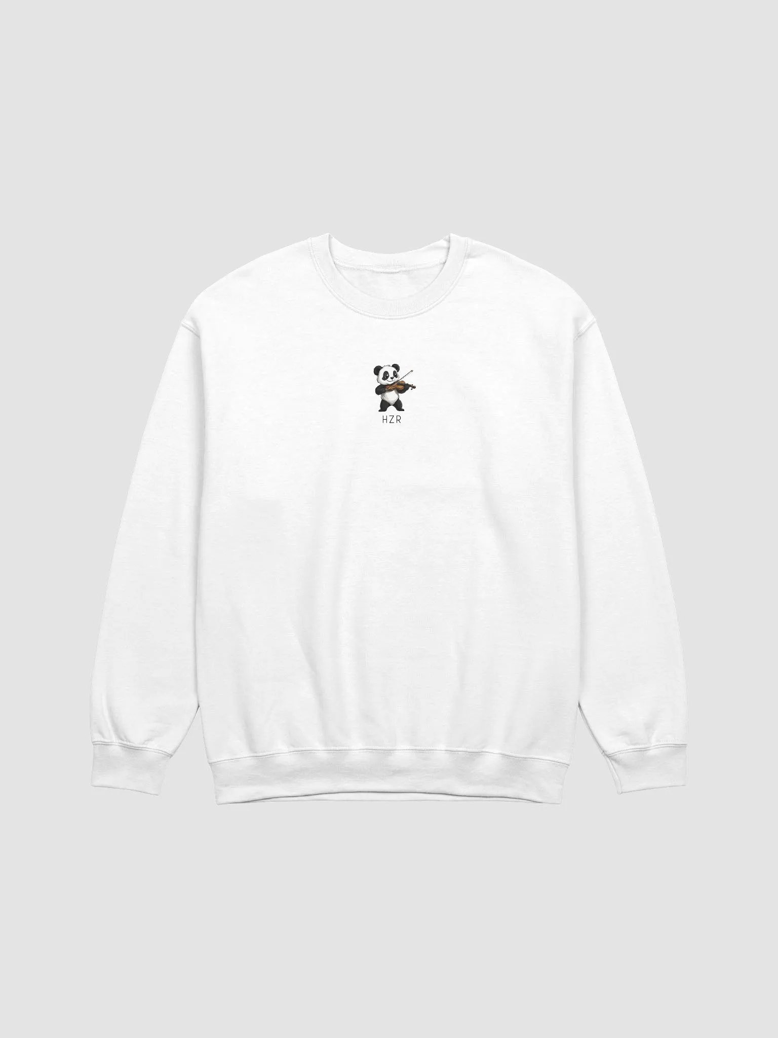 hzr panda crewneck (dark text) product image (1)