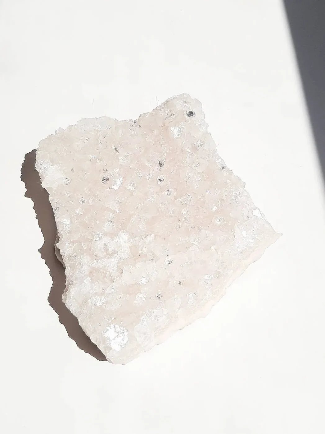 Large and sparkly pink apophyllite cluster product image (4)