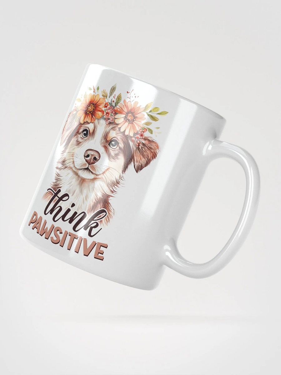 Cute Dog Pawsitive Vibes Glossy Mug product image (3)