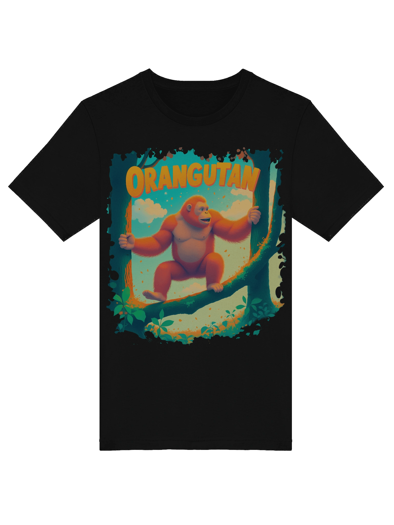 Cheerful Orangutan – Playful Jungle Supersoft T-Shirt product image (41)
