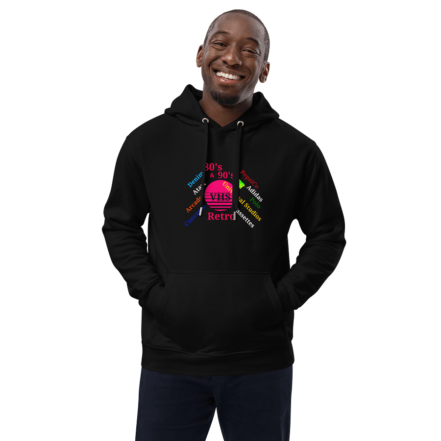 Retro Nostalgia VHS Circle Premium Hoodie product image (1)