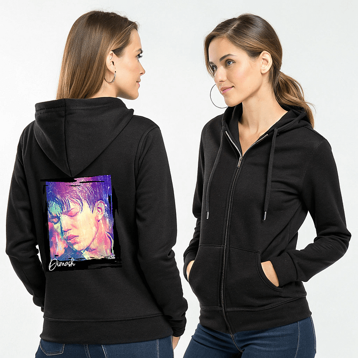 Singer From Kazakhstan Zippered Gildan Unisex Hoodie product image (2)