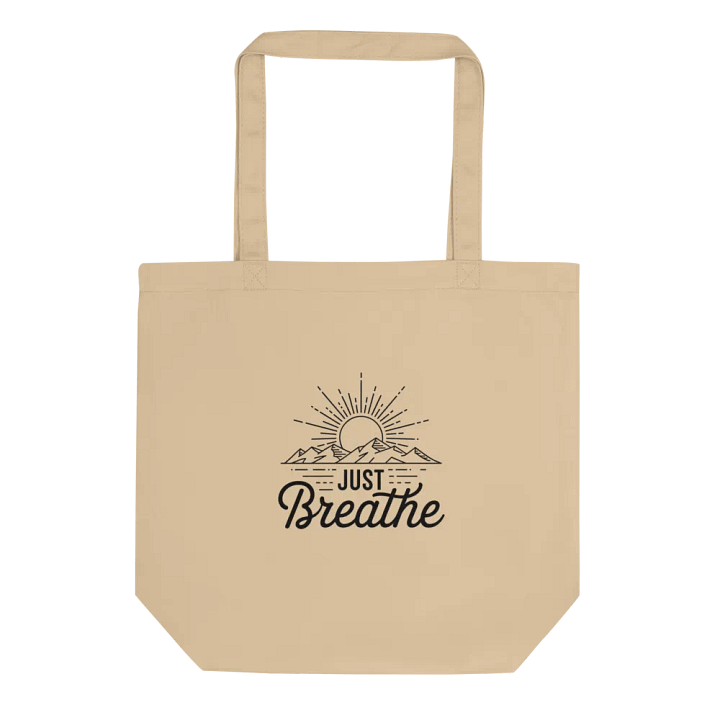 'JUST Breathe' Eco-Friendly Tote Bag product image (1)