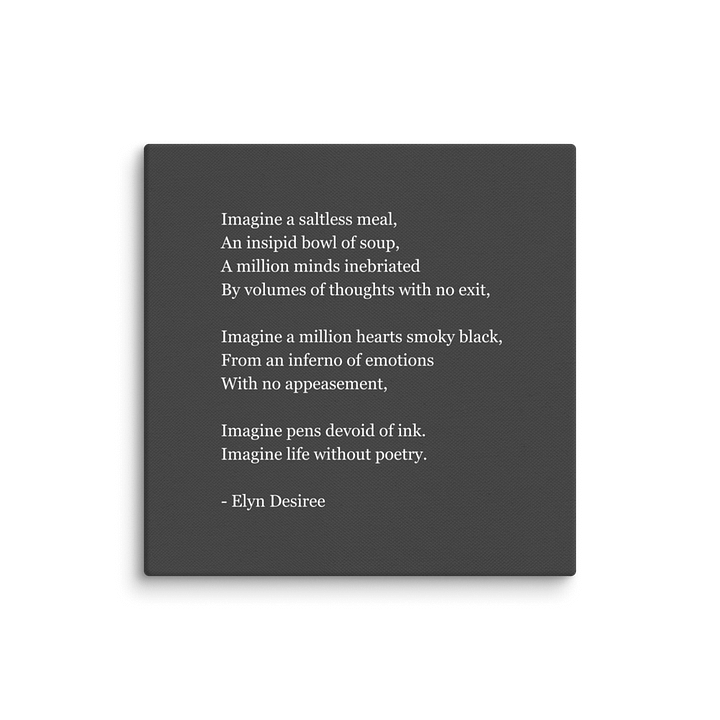 Life Without Poetry Canvas Print product image (5)