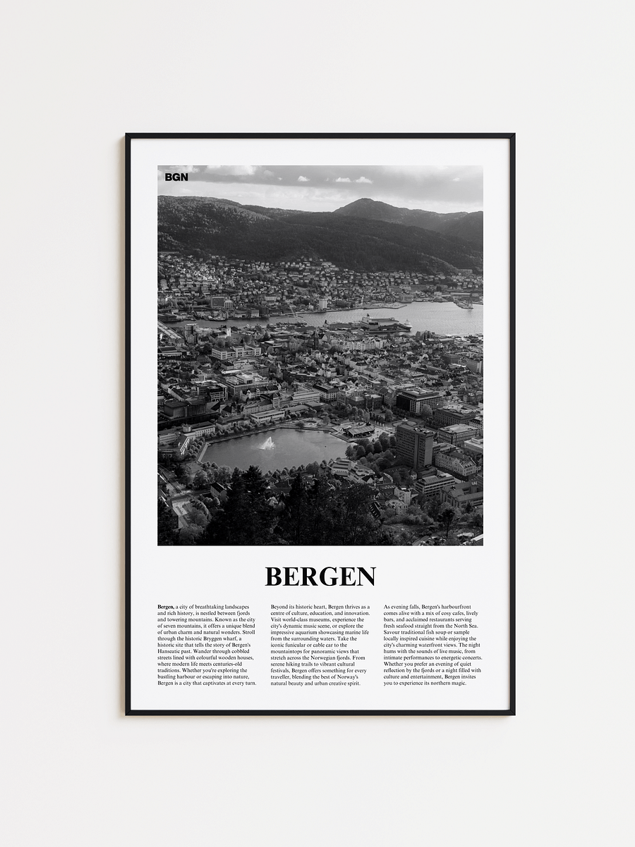 Bergen 02 Newspaper Poster | Framed product image (1)