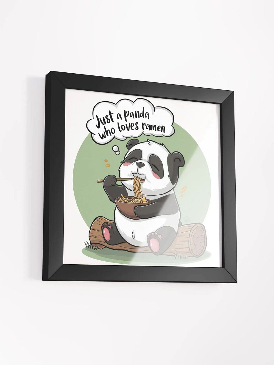 Panda Eating Ramen Print product image (38)