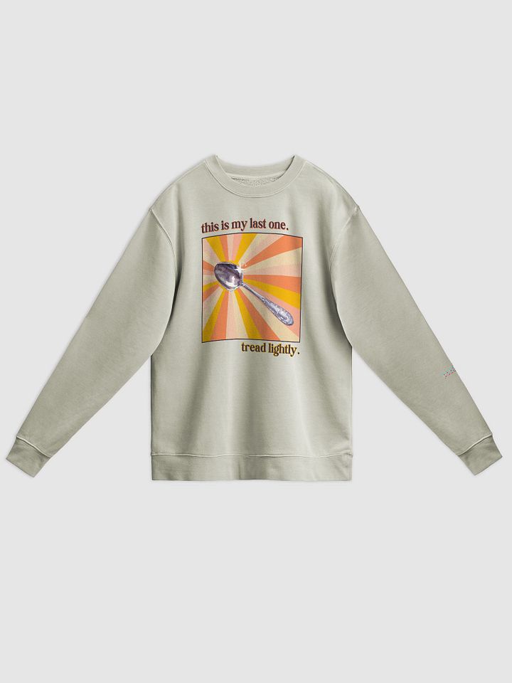 LAST SPOON pigment-dyed sweatshirt product image (8)