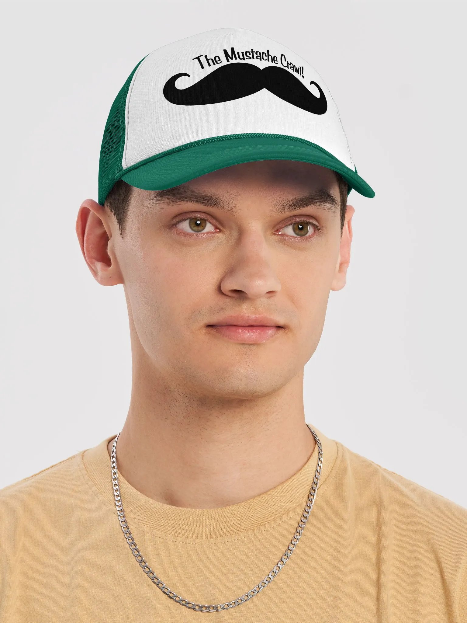 Mustache Crawl Foam Trucker Hat product image (14)