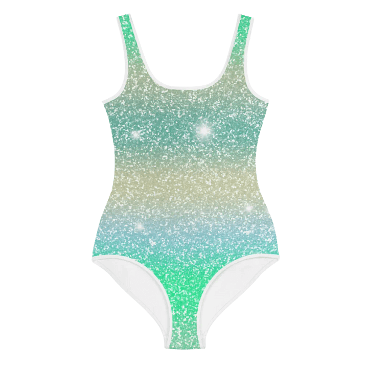 Glitter Unicorn Texture Design Youth Swimsuit (2) product image (1)