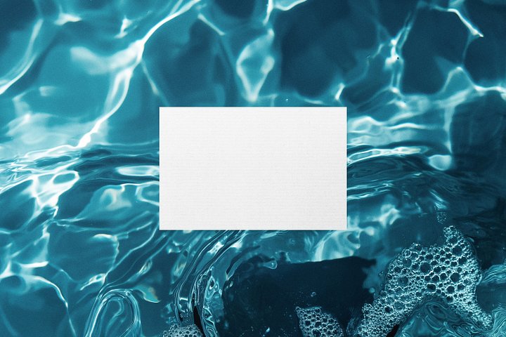 Business Card Mockup Floats in Sea product image (2)