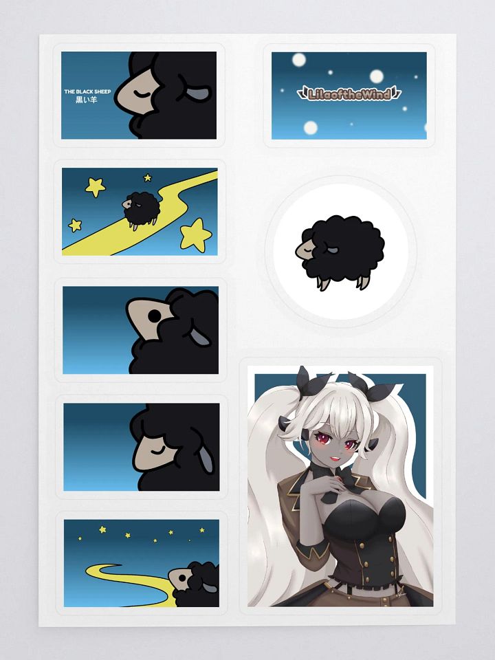 The Black Sheep Sticker Sheet (Set 1) product image (1)
