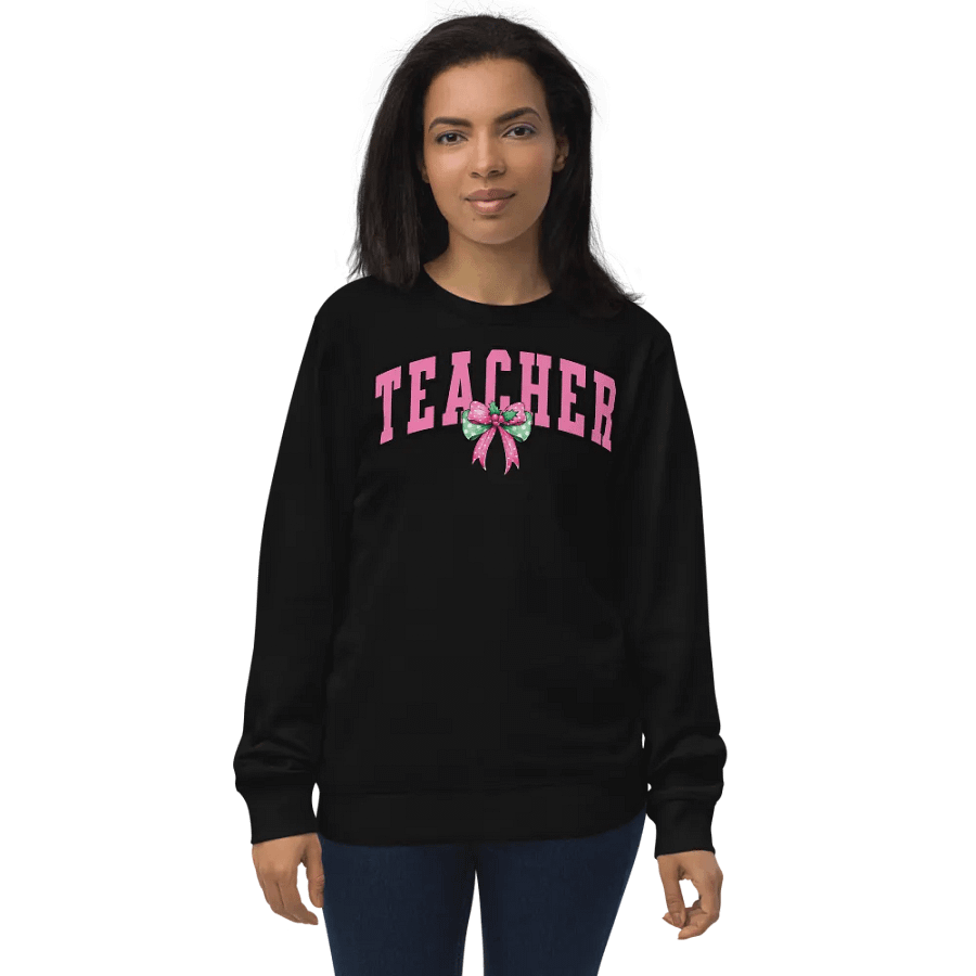 Chic Teacher Bow Sweatshirt product image (1)