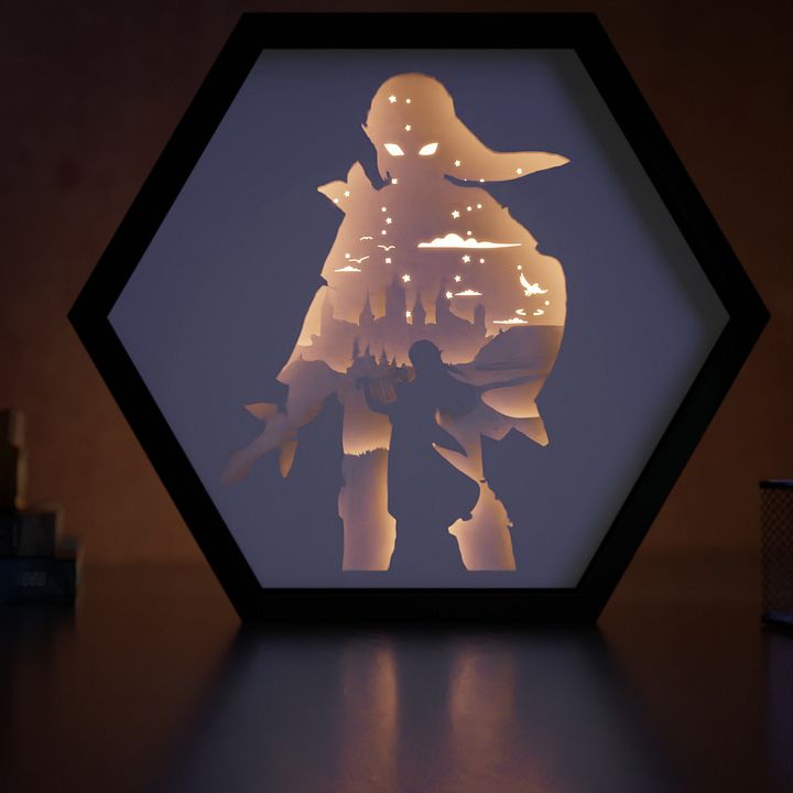 Zelda Lightbox template 2 in 1 - PDF PNG SVG DXF + Video Tutorial product image (1)