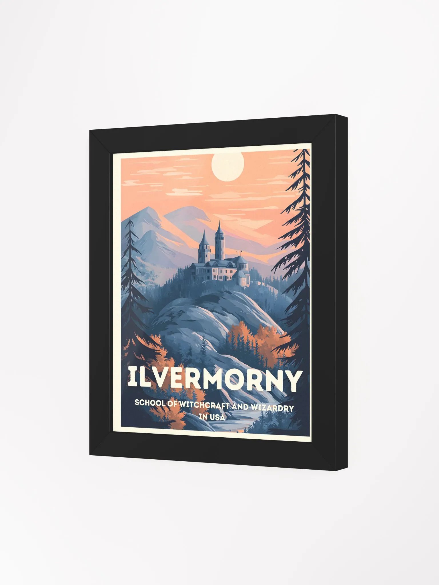 Ilvermorny Magical School Vintage Travel Poster product image (3)