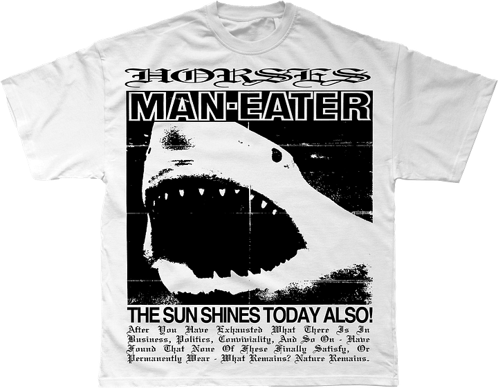 Shark Shirt (White) product image (1)