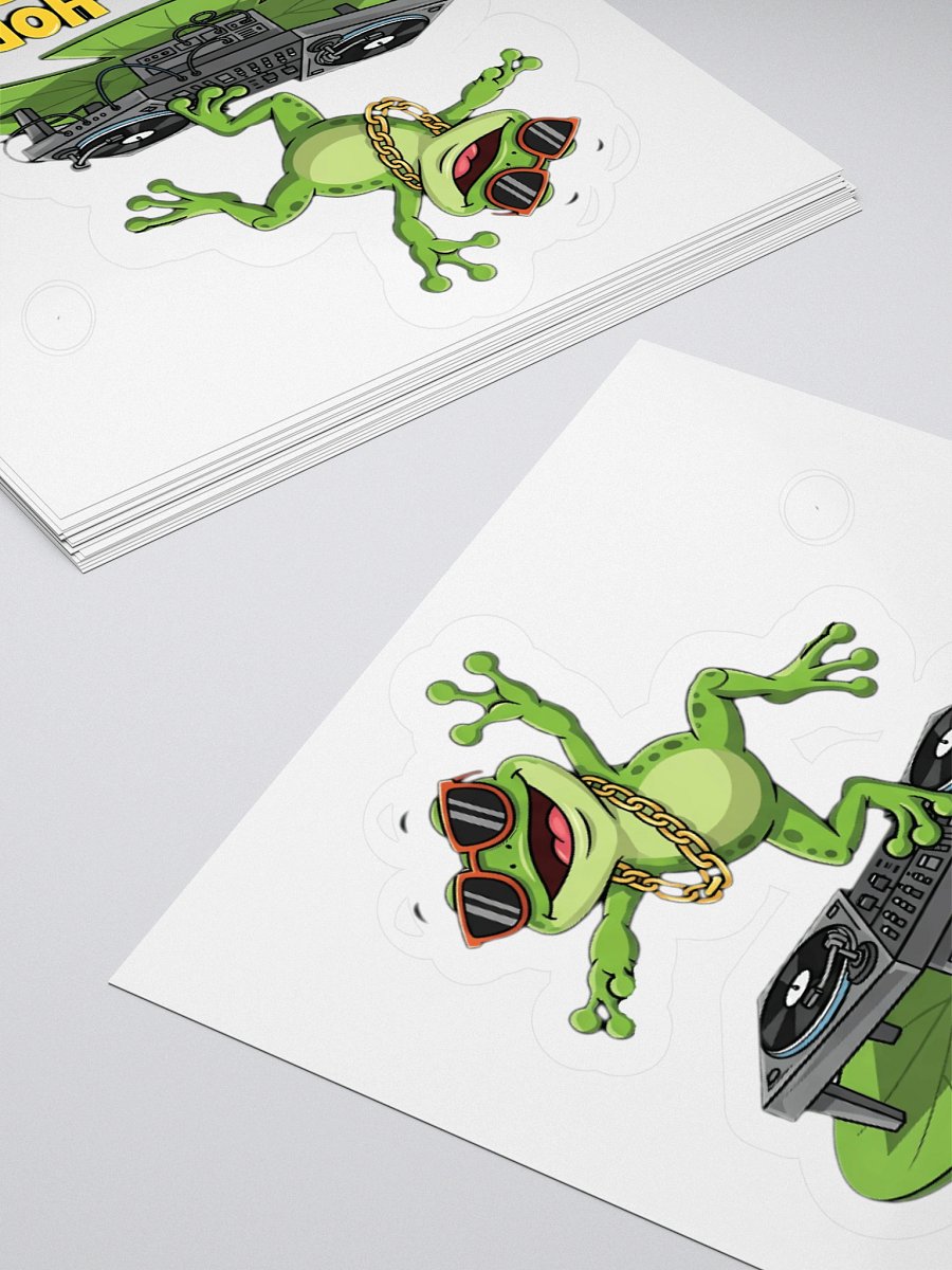 Funky Frog DJ Vinyl Stickers product image (8)