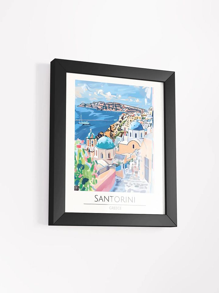 Santorini Greece Framed Travel Poster product image (2)