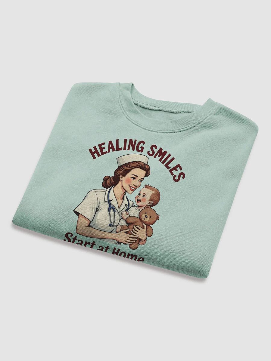 medical moms, dads, Healing Smiles Nurse Fleece Crop Sweatshirt product image (16)