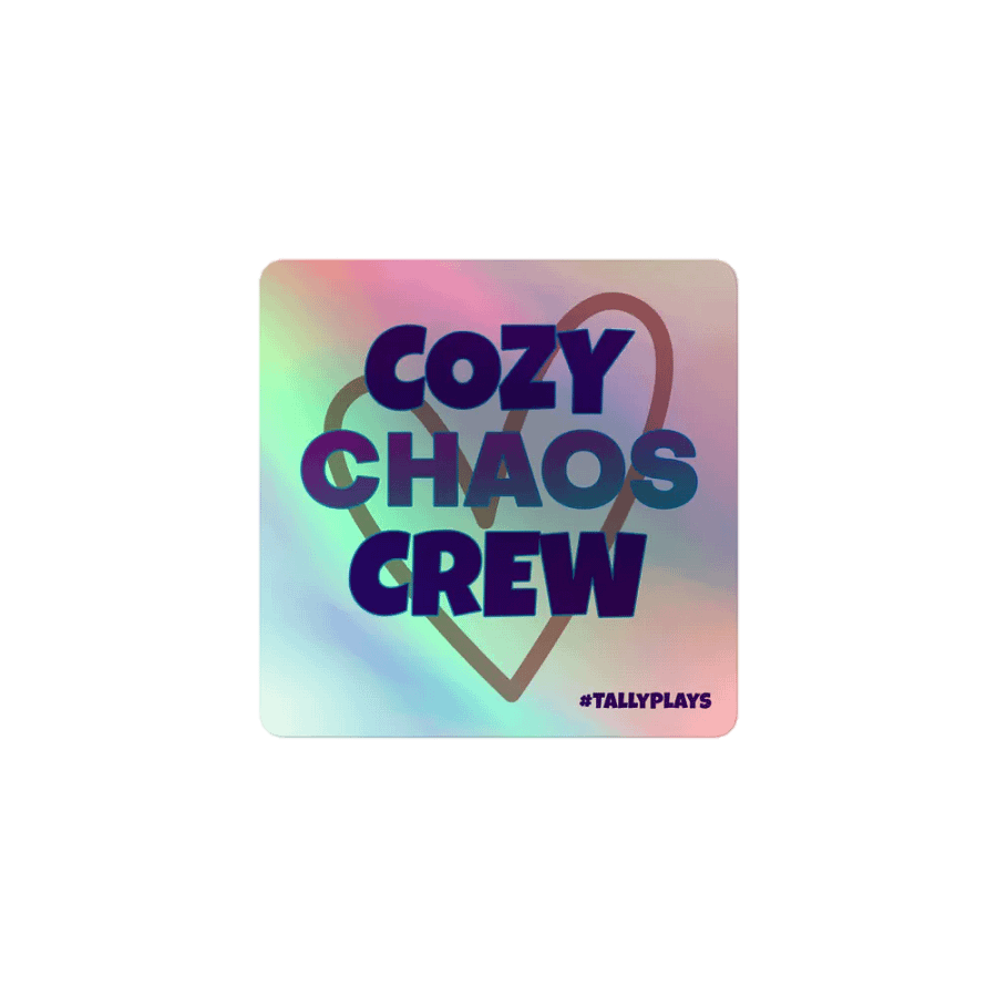 Cozy Chaos Crew Holographic Sticker product image (1)