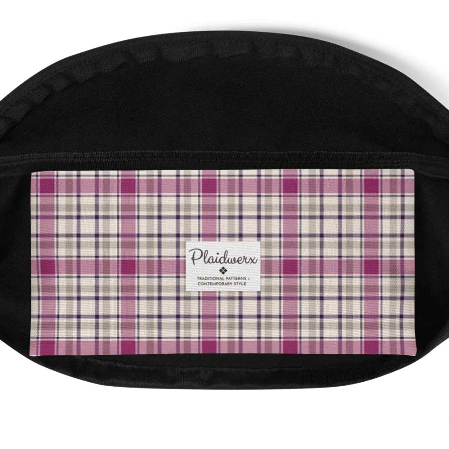Magenta and Gray Plaid Fanny Pack product image (6)