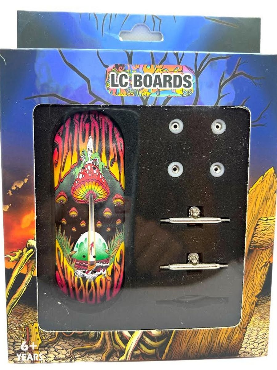 LC BOARDS X SLIGHTLY STOOPID 98X34 MUSHROOM ALIEN FINGERBOARD COMPLETE product image (3)