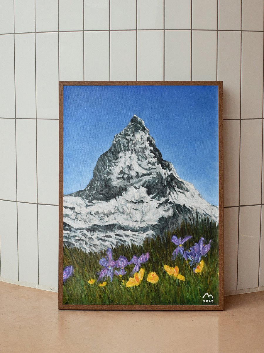Dainty Flowers by the Matterhorn Art Print product image (5)