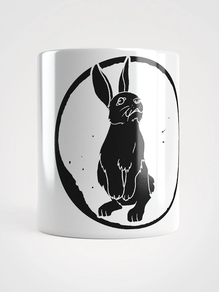 White Glossy Mug - HARE 0001 - BLACK product image (1)