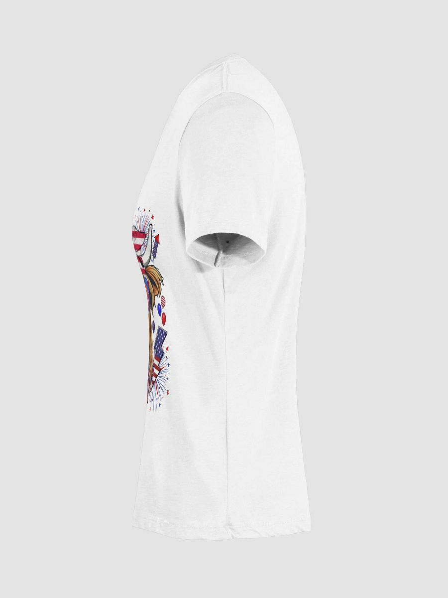 Ladies Highland Coo July 4th V-Neck product image (8)