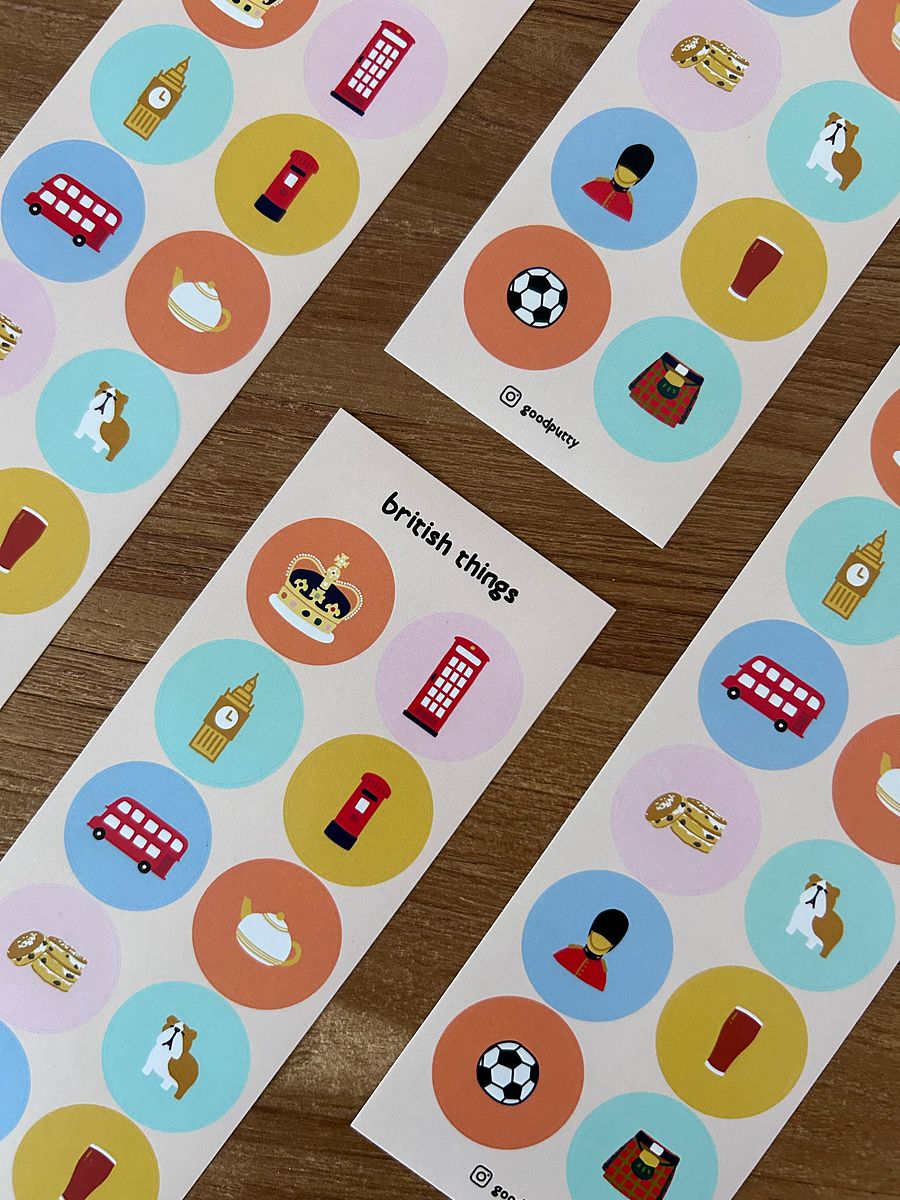 Sticker Sheet - British Things product image (4)