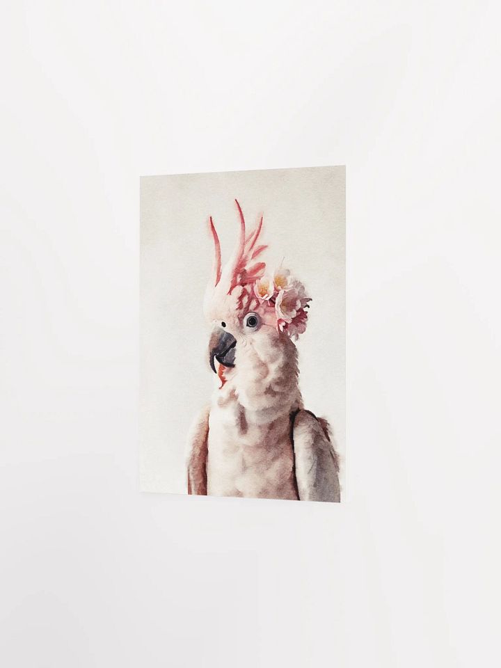Whimsical Cockatoo Watercolor Poster product image (12)
