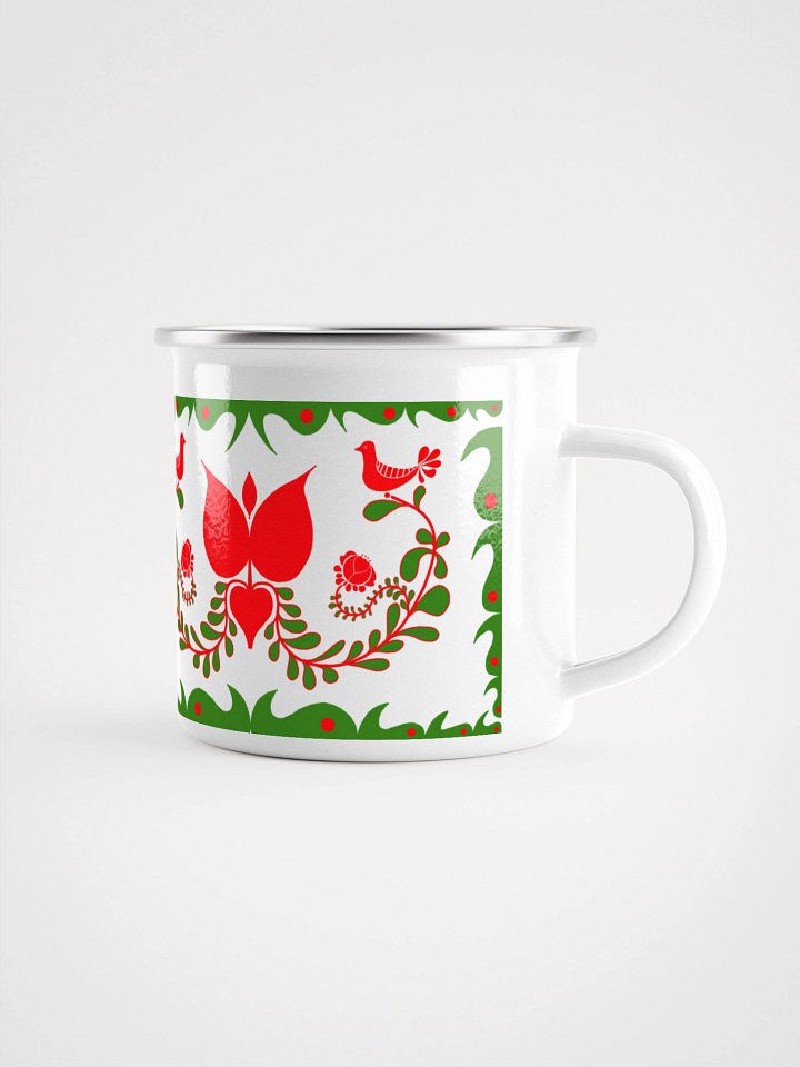 Hungarian Floral Adventure Enamel Mug product image (1)