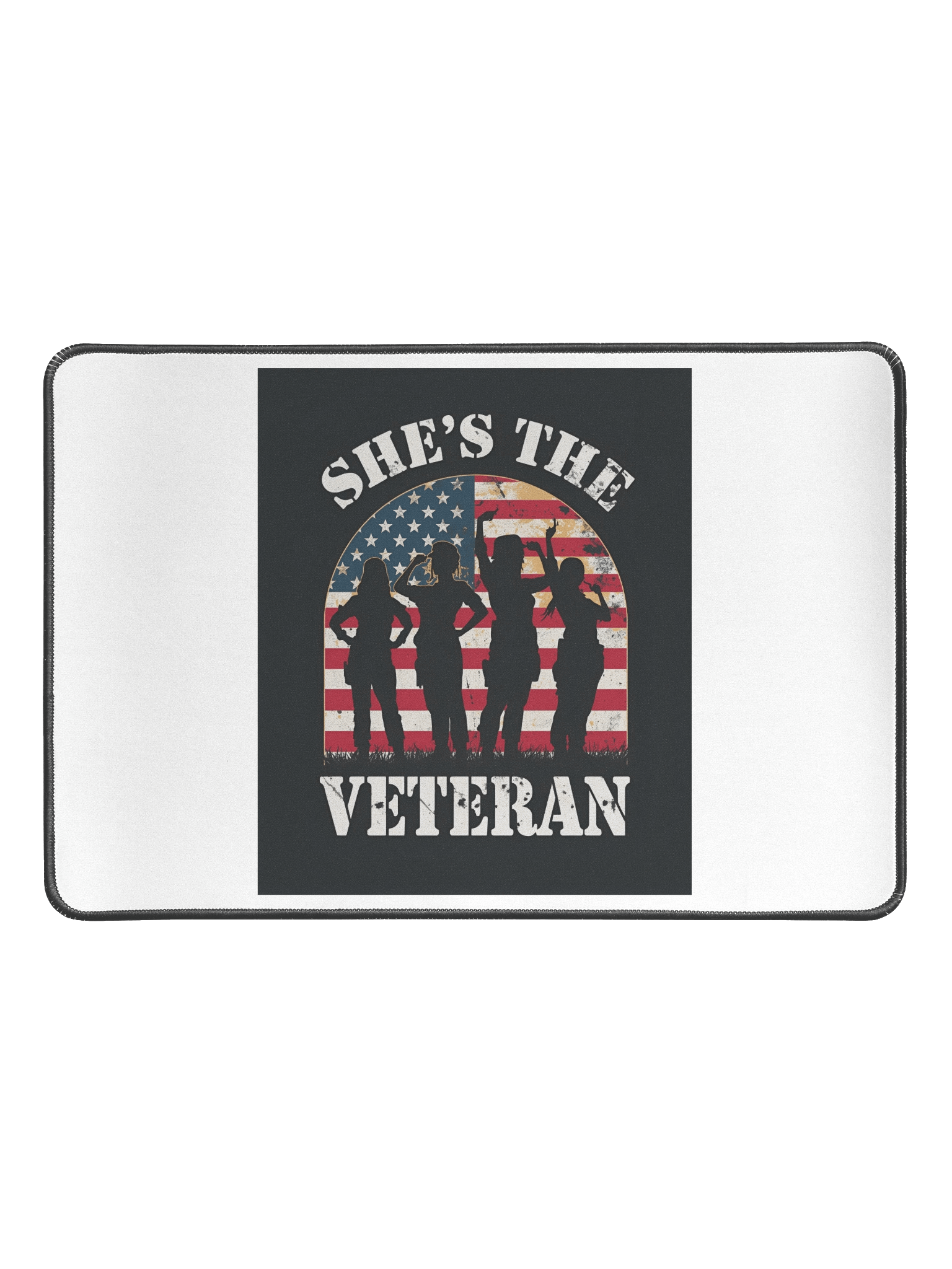 She’s The Veteran Desk Mat product image (1)