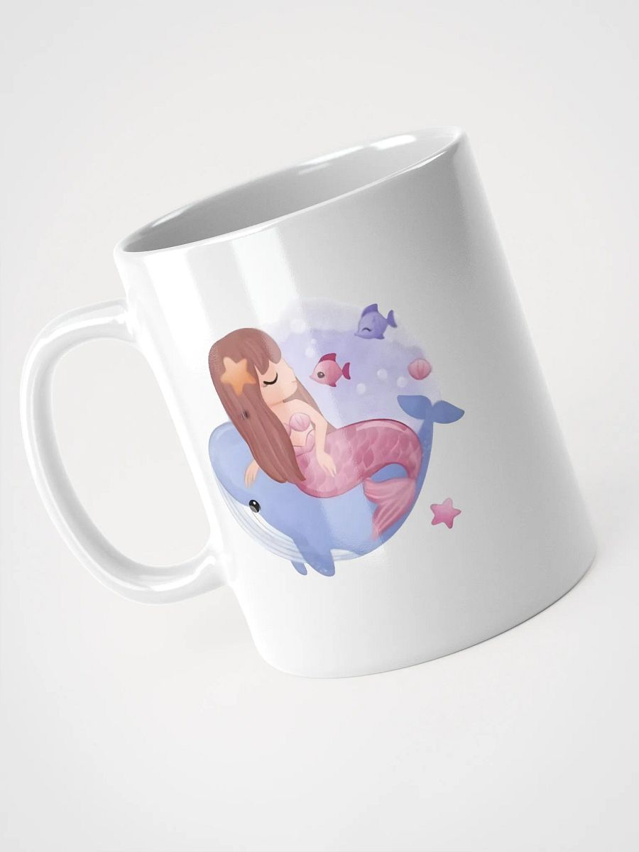 White Glossy Mug White Mermaid product image (3)