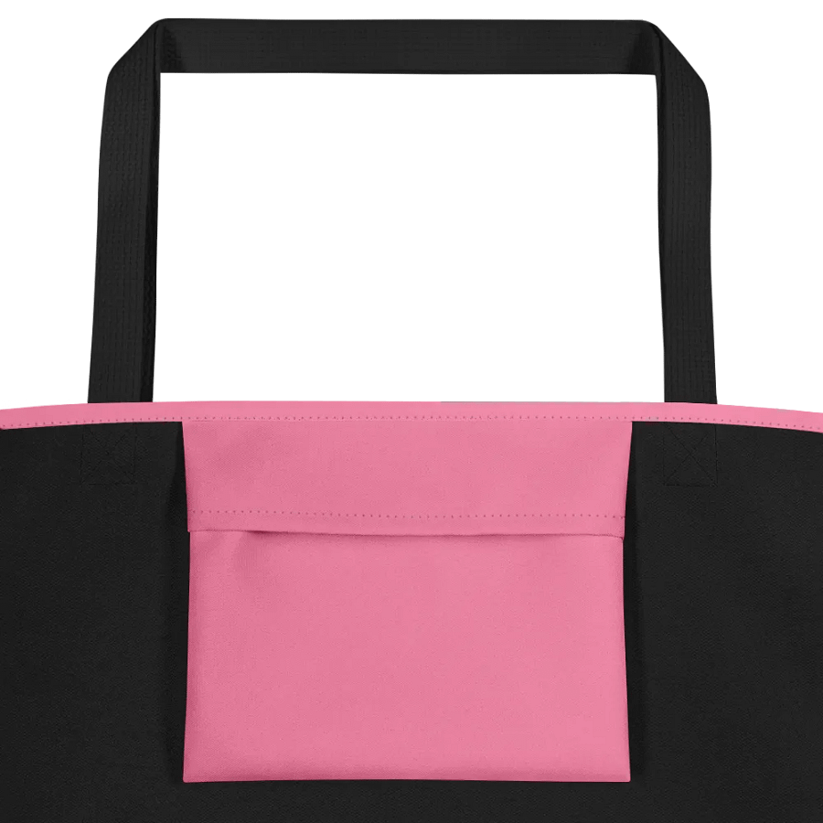 Shoe Bag Tote | Pink with White Logo product image (2)