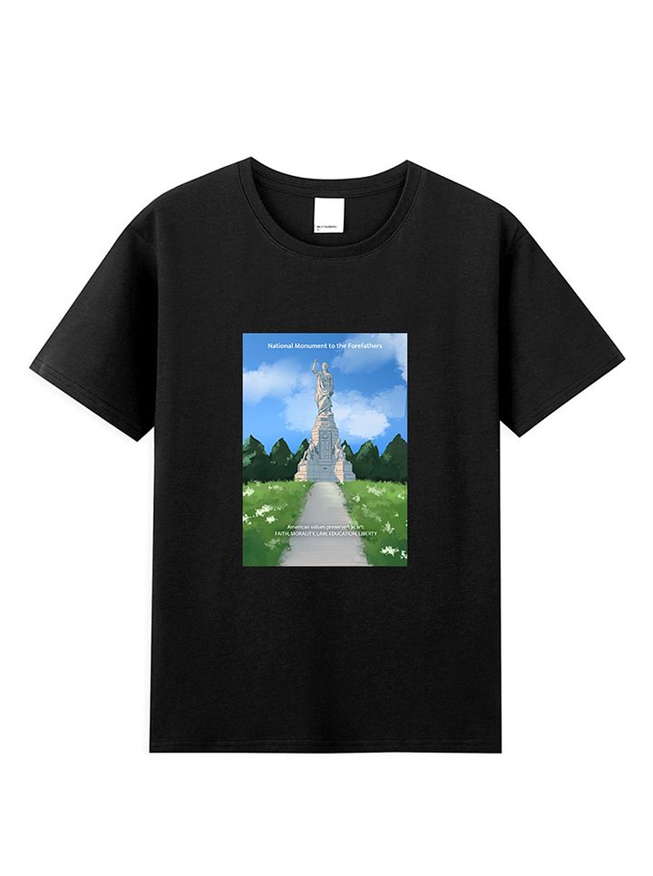 “建國之旅”系列-限量款T恤-黑色(運輸地區僅限美國) product image (1)
