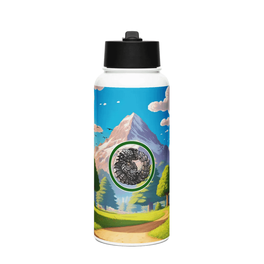 Gourde à paille Petit logo avec fond 94cl product image (1)