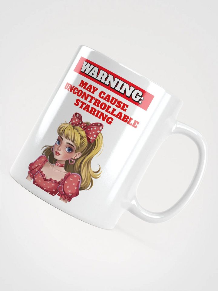 Warning: May Cause Uncontrollable Staring - Funny White Coffee Mug product image (7)