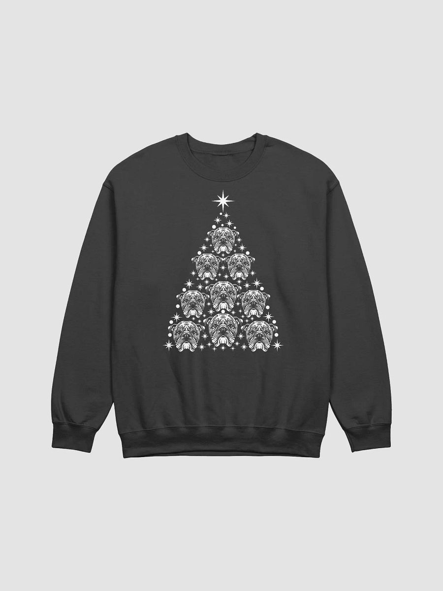 English Bulldog(3) Christmas Tree Sweatshirt Design for Bulldog Paw-rents product image (3)