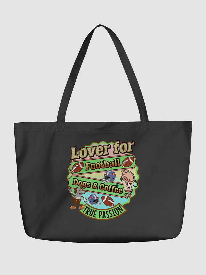 Lover For Dog Coffee Football Passionate Tote Bag product image (2)