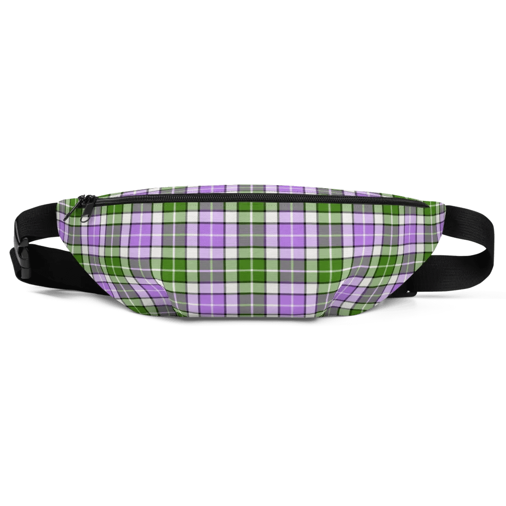 Lavender and Green Plaid Fanny Pack product image (2)