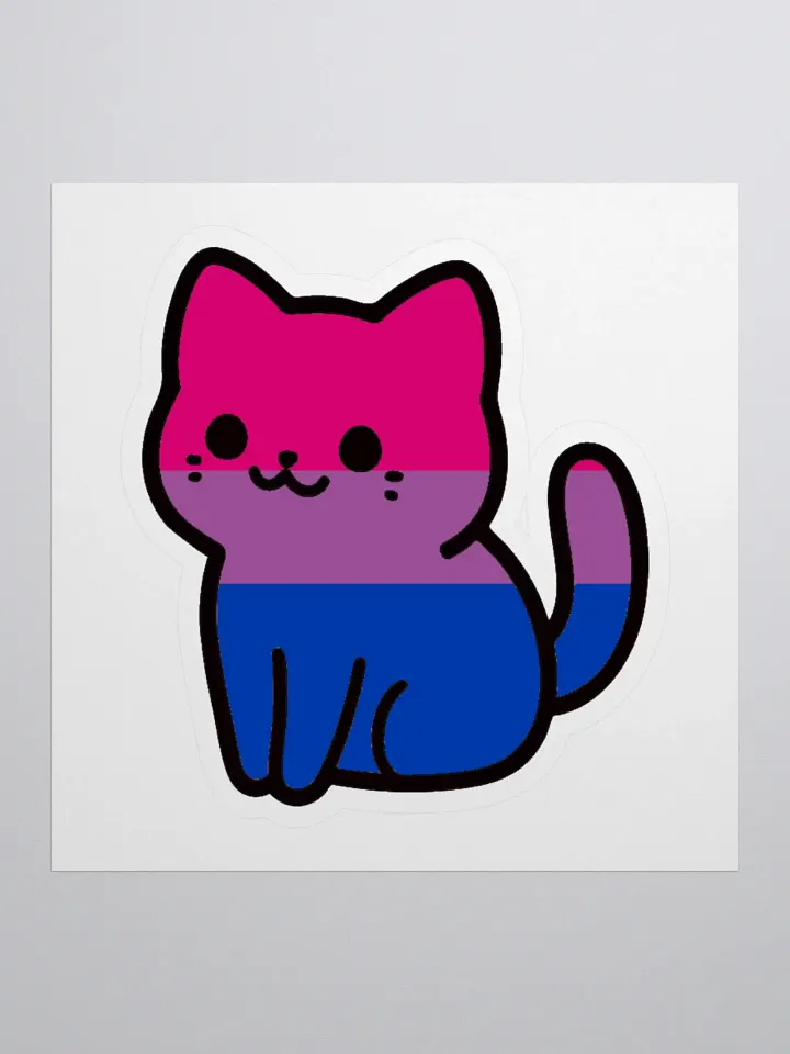 Bisexual Pride Kitty Sticker product image (1)