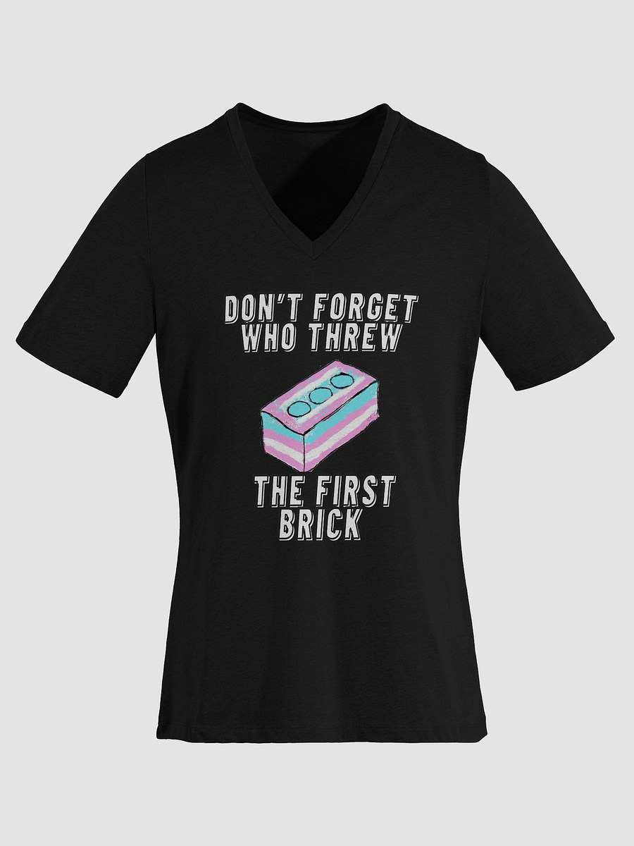 Don't Forget Who Threw The First Brick Relaxed V-Neck Tee product image (13)