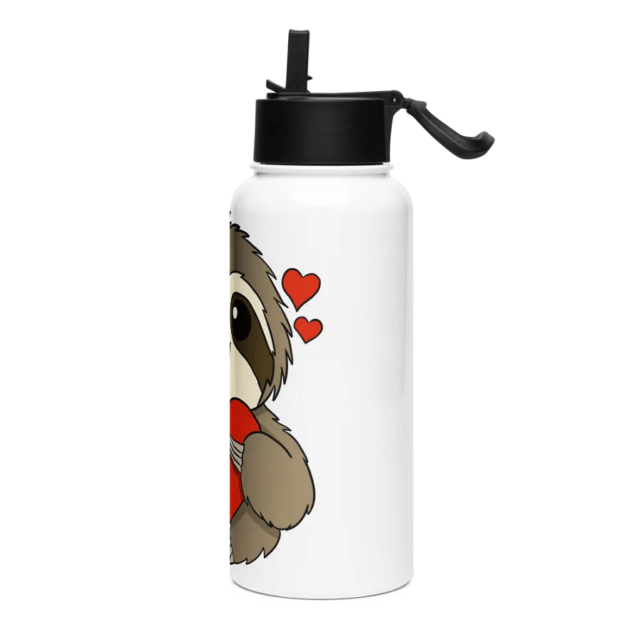 Stainless Steel Water bottle With Straw - Heart product image (3)