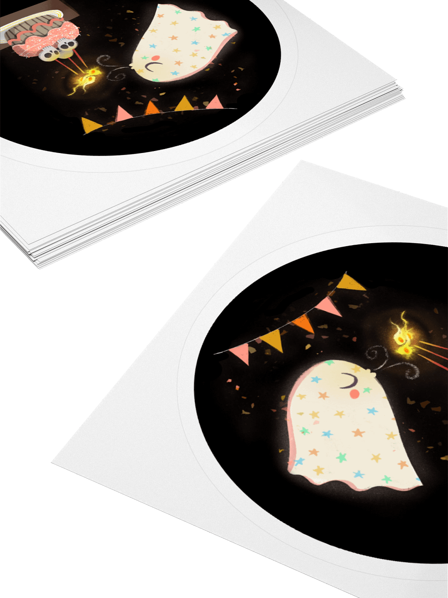 Little Ghost Birthday Party - Vinyl Birthday Sticker product image (4)