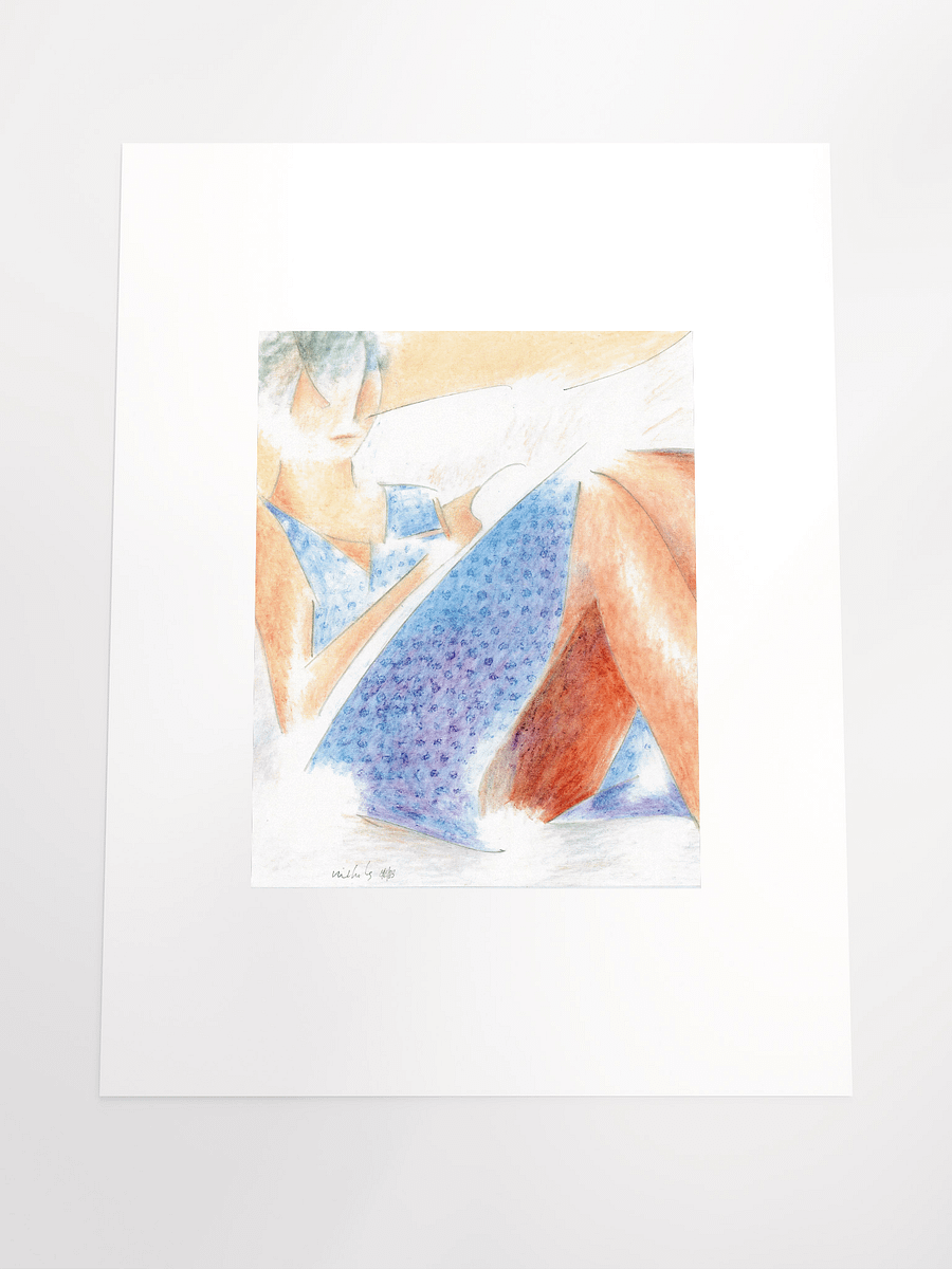 Sloy Writing in a Blue Dress 08.06.83 print product image (5)