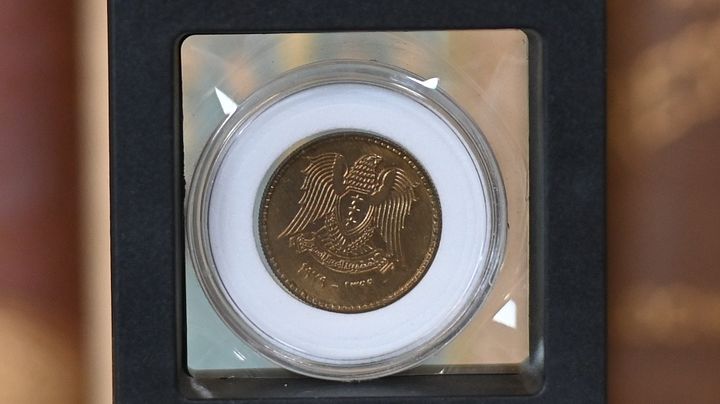 خمسة قروش سورية (فرنك) بمظهر الذهب 1979 product image (2)