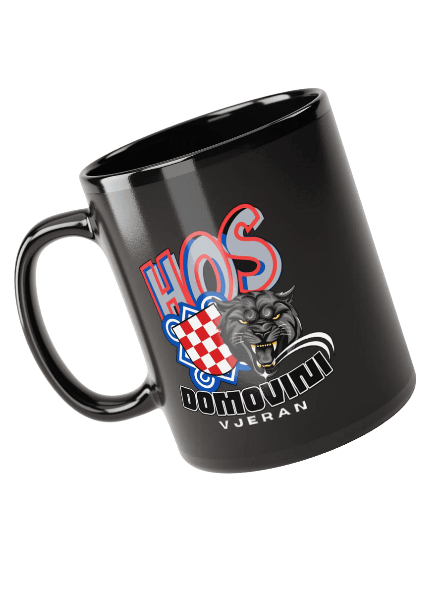 HOS DOMOVINI VJERAN Black Mug product image (5)