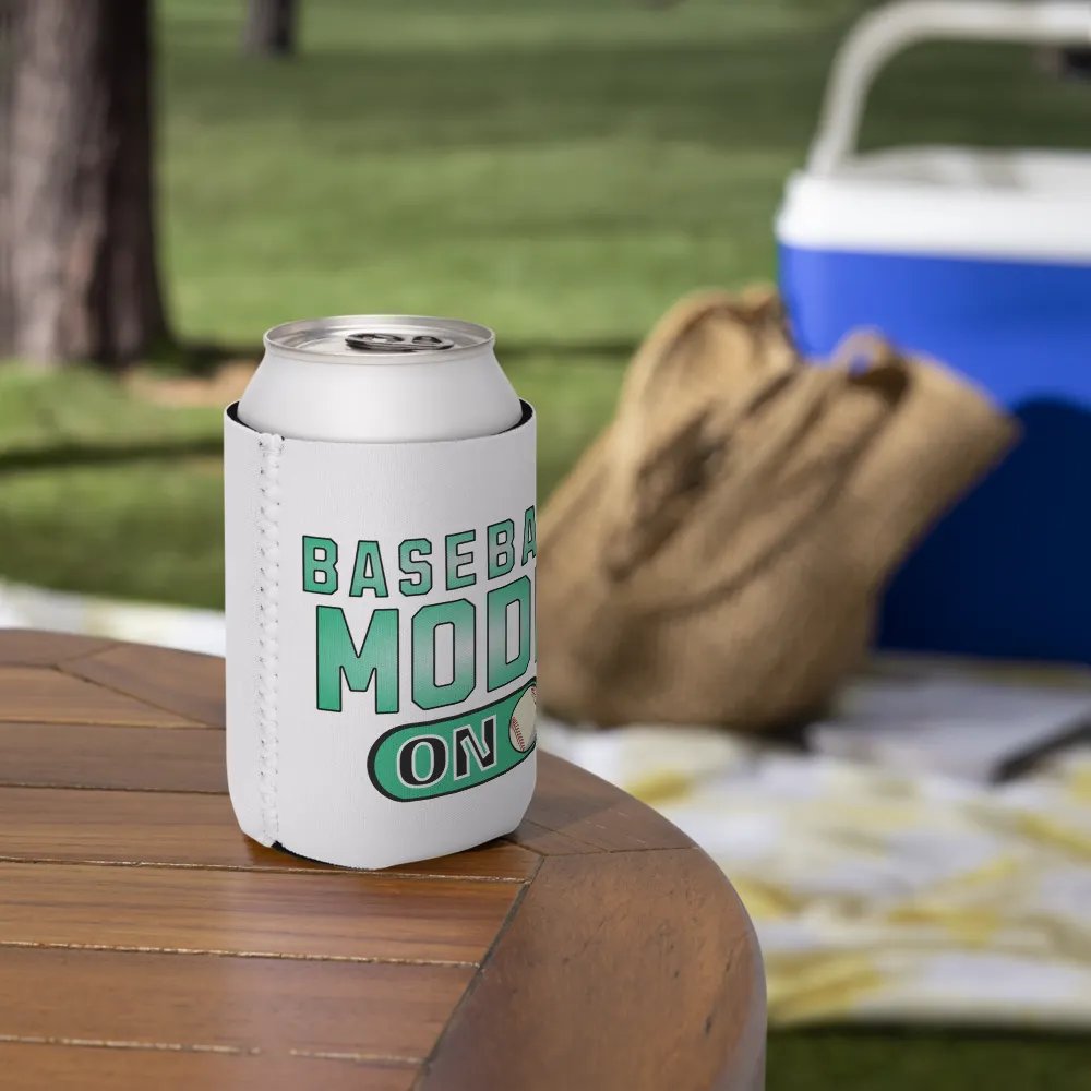 Baseball Mode On Can Cooler product image (6)