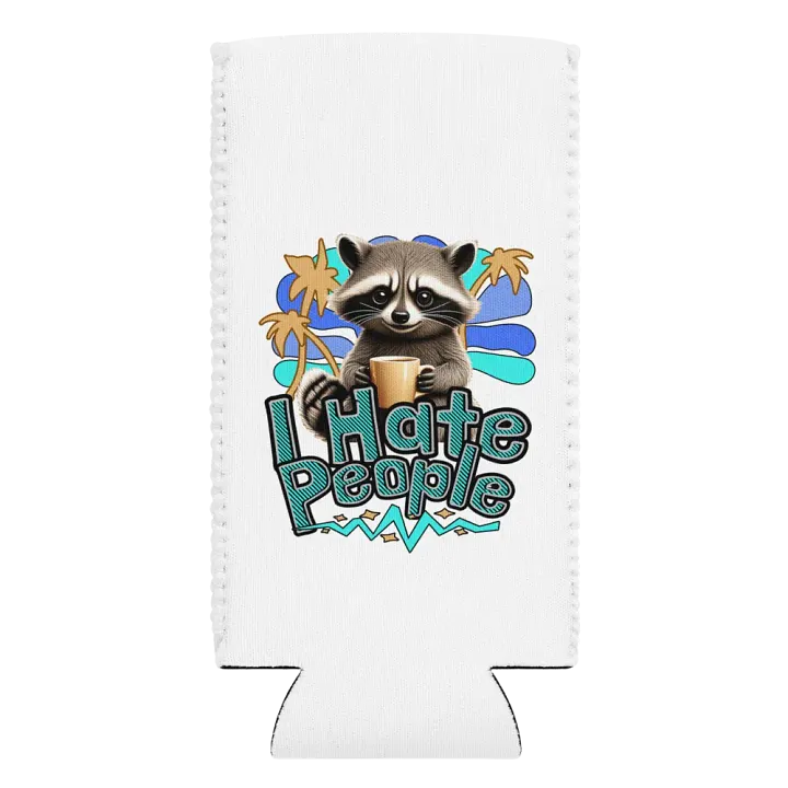 I Hate People Raccoon Retreat Can Cooler product image (2)