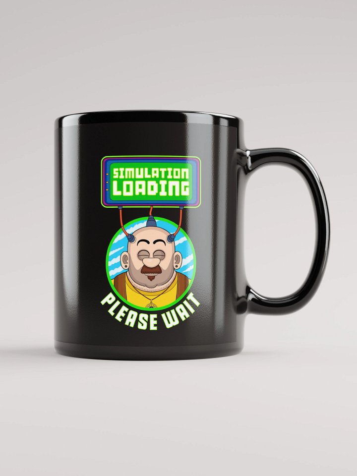 Simulation Loading - Black Glossy Mug product image (1)